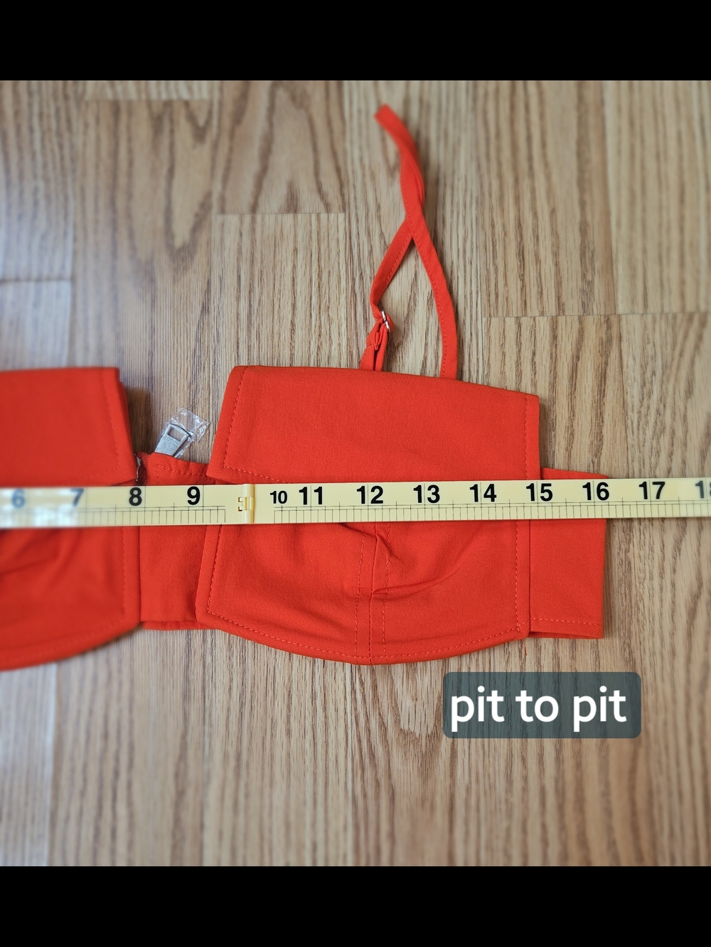 MUY MUY Fancy Collection 2 Piece Cargo Pant Set Orange Crop Top Size L - Picture 5 of 15